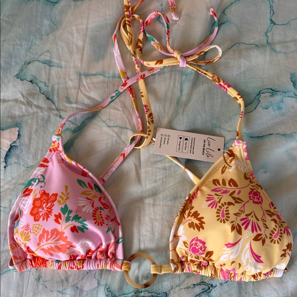 Festival Spirit Floral Bikini Top